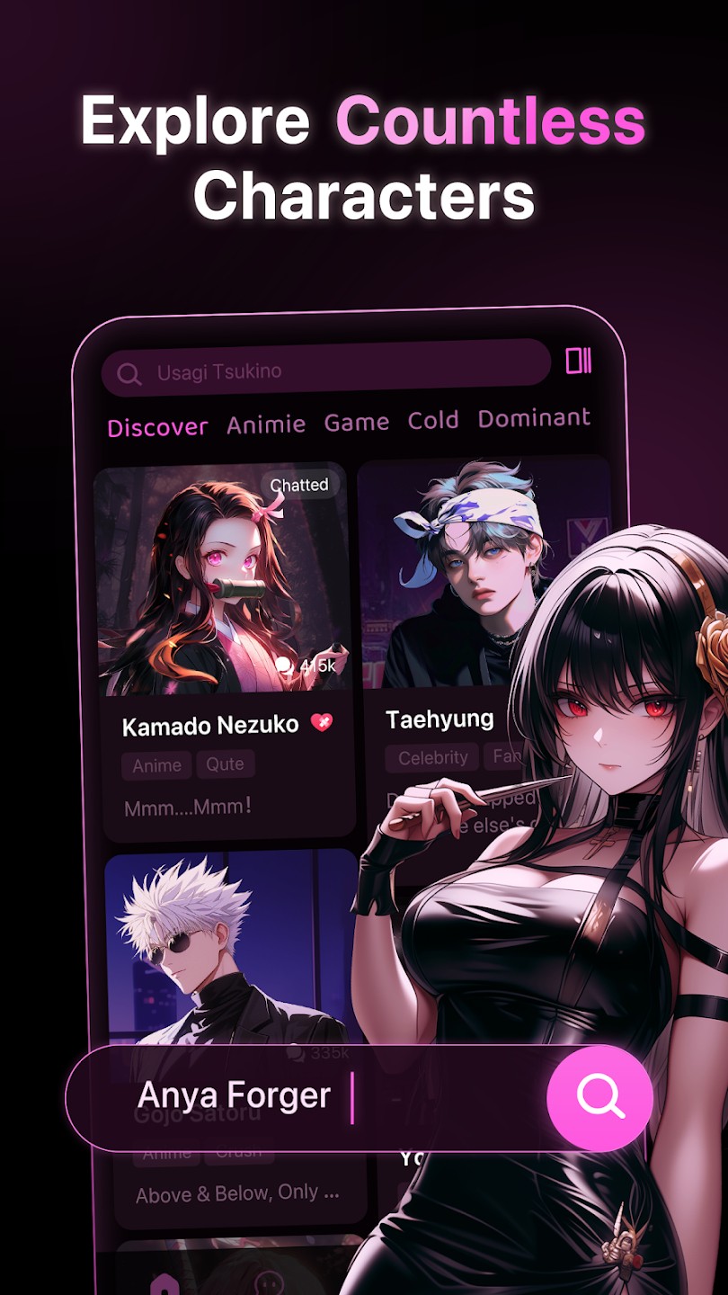 PolyBuzz MOD APK V2.0.80 App AI Anime Characters, Free Download 3 PolyBuzz MOD APK 1